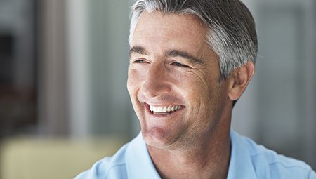 Older man with whole healthy smile