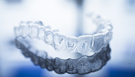 Clear Invisalign tray