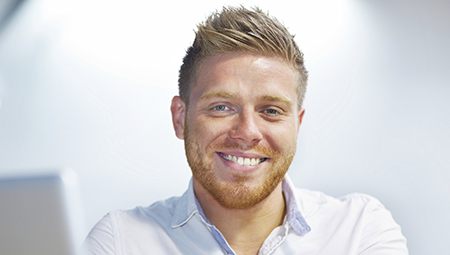 Young man with attractive smile